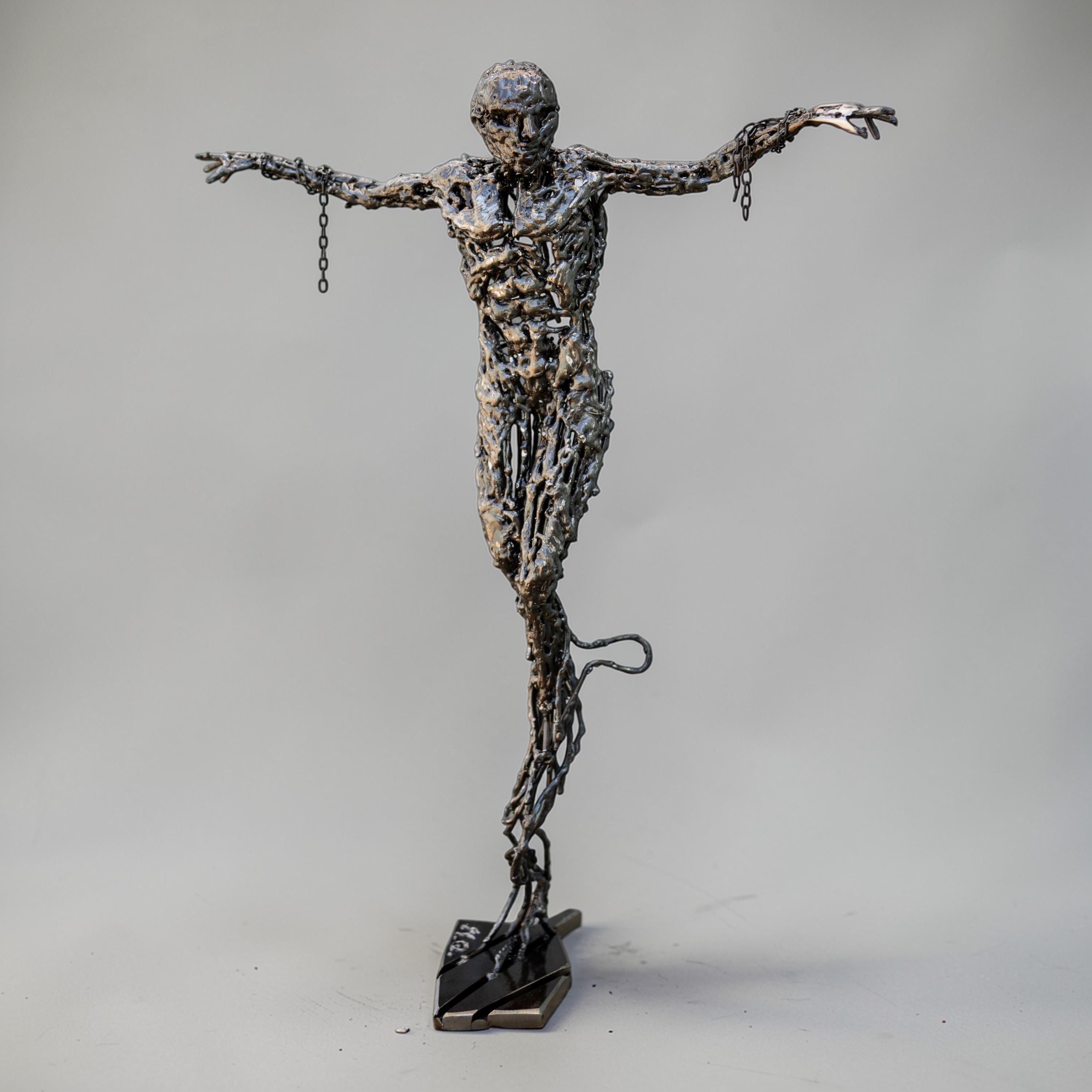 Prometheus – Handmade Steel Mythology Sculpture