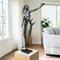 Syren – Escultura hecha a mano de figura humana de acero