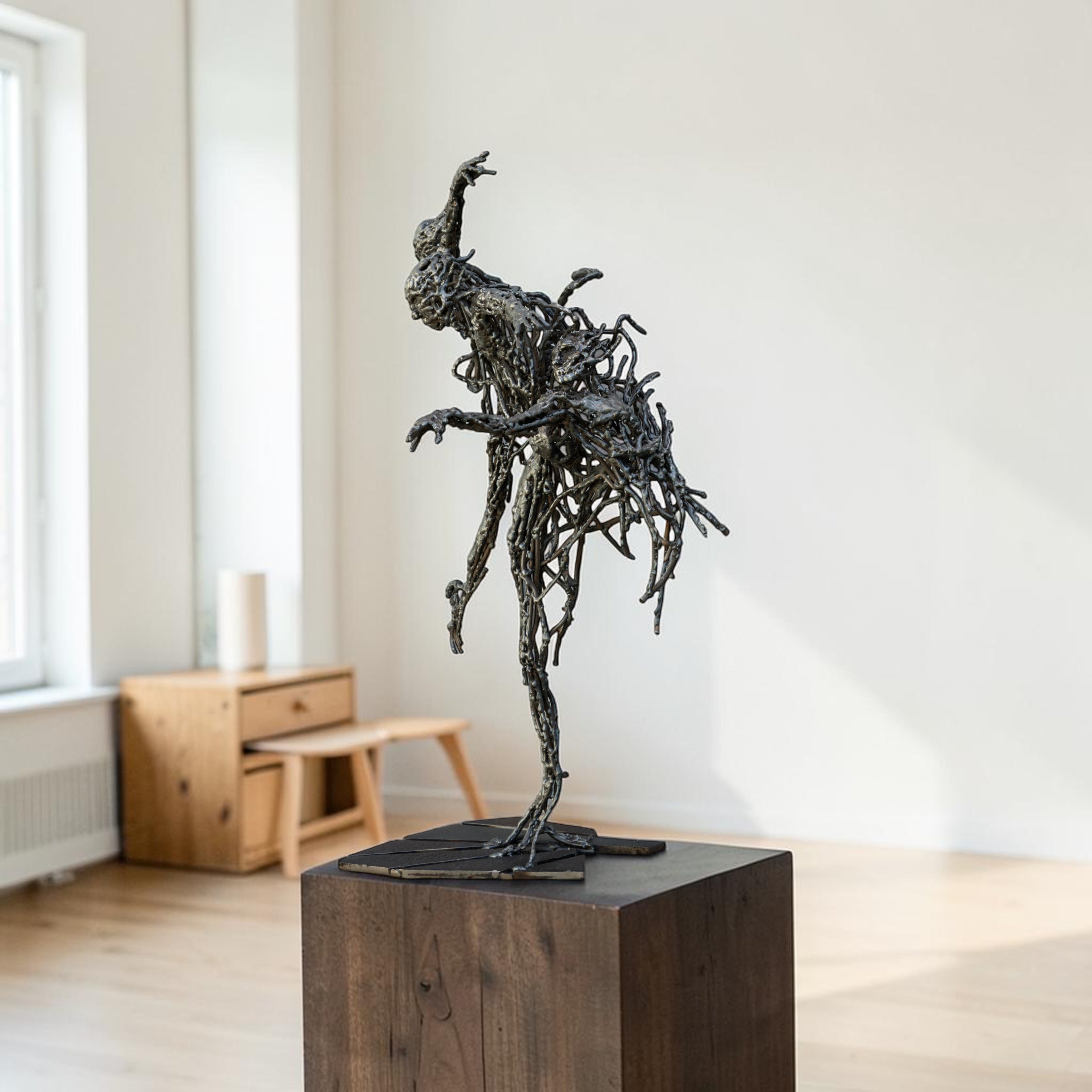 Interferenza – Sculpture abstraite artisanale en acier
