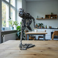 Silencio Oblicuo – Escultura Abstracta de Acero Hecha a Mano